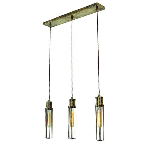 Alexander 3 light pendant by the limehouse lamp co