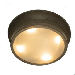 Large Deco Round Bulkhead Light from Limehouse lighting