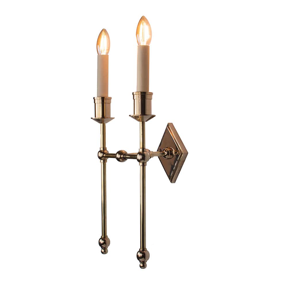 Christina Tall Twin Wall Sconce by The Limehouse Lamp Company